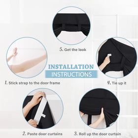 RYB HOME adhesive strips enable drill-free, secure installation around doors