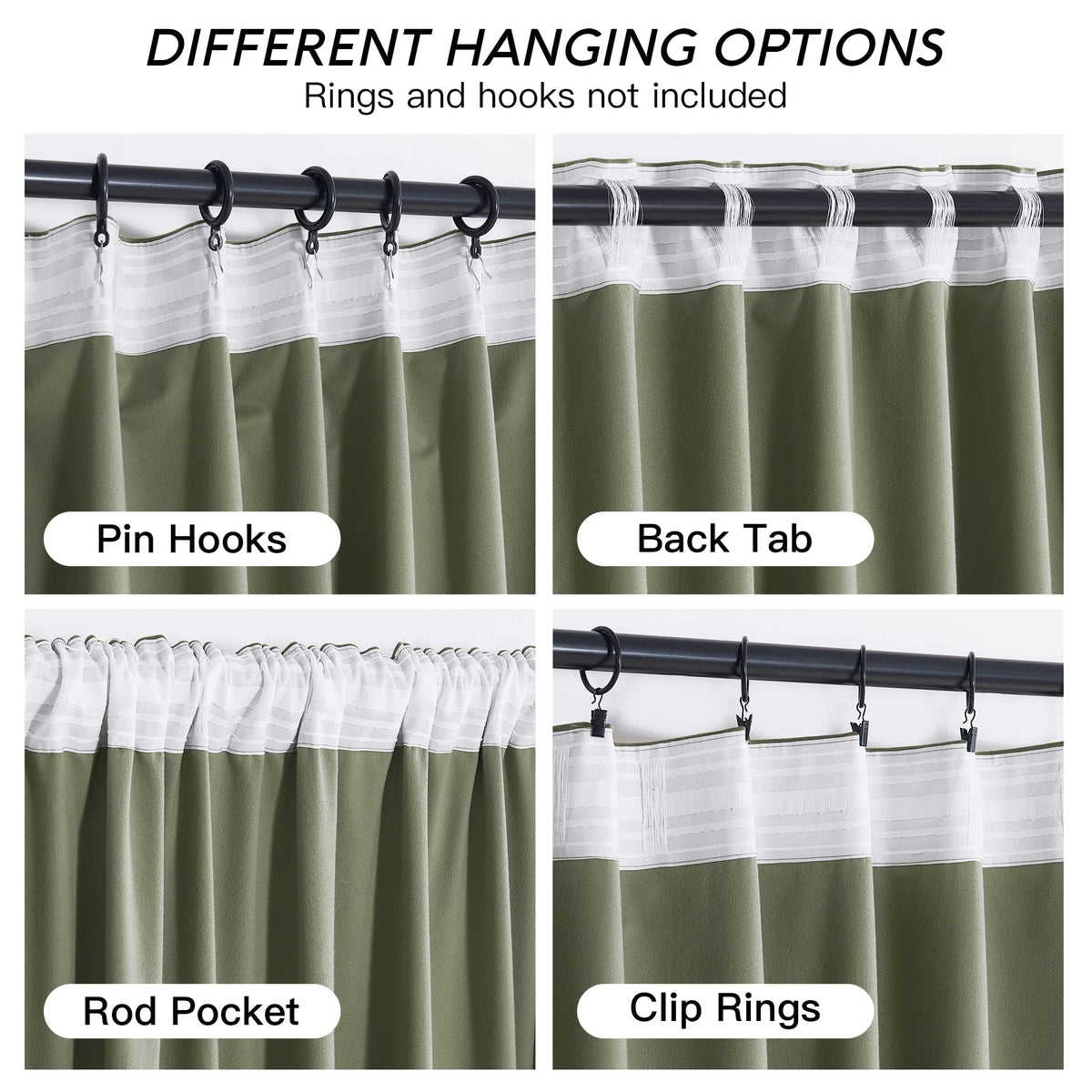 RYB HOME Energy-efficient velvet curtains helping maintain indoor comfort