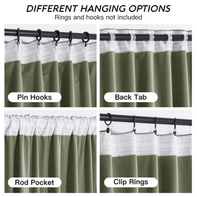 RYB HOME Energy-efficient velvet curtains helping maintain indoor comfort