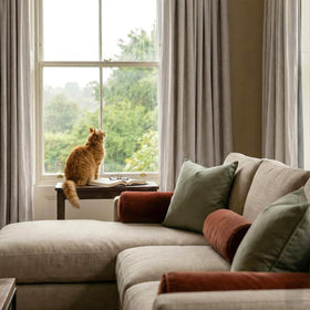 RYB HOME natural beige decor-friendly curtains fitting multiple rooms