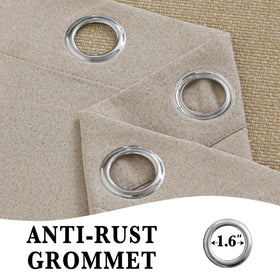 RYB HOME privacy curtain full coverage protects interiors from view.