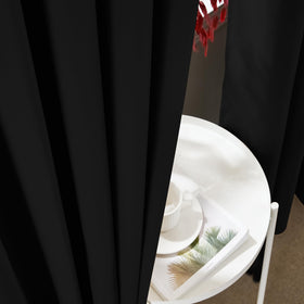 RYB HOME rod pocket curtain drape provides casual setup