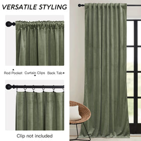 RYB HOME rod pocket curtains ready for easy, secure mounting on standard rods.