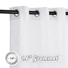 RYB HOME semi-sheer privacy curtain for street-facing windows with style.
