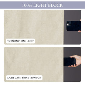 RYB HOME sunlight-blocking coverage demonstrates 85-95% light reduction.