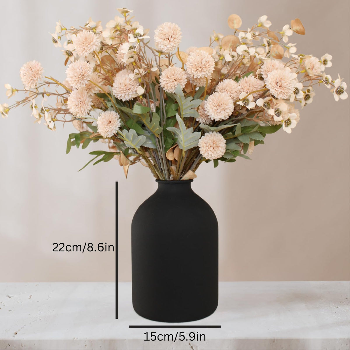 RyddeligHome Arlo vase designed for tall stems and dramatic dried arrangements.