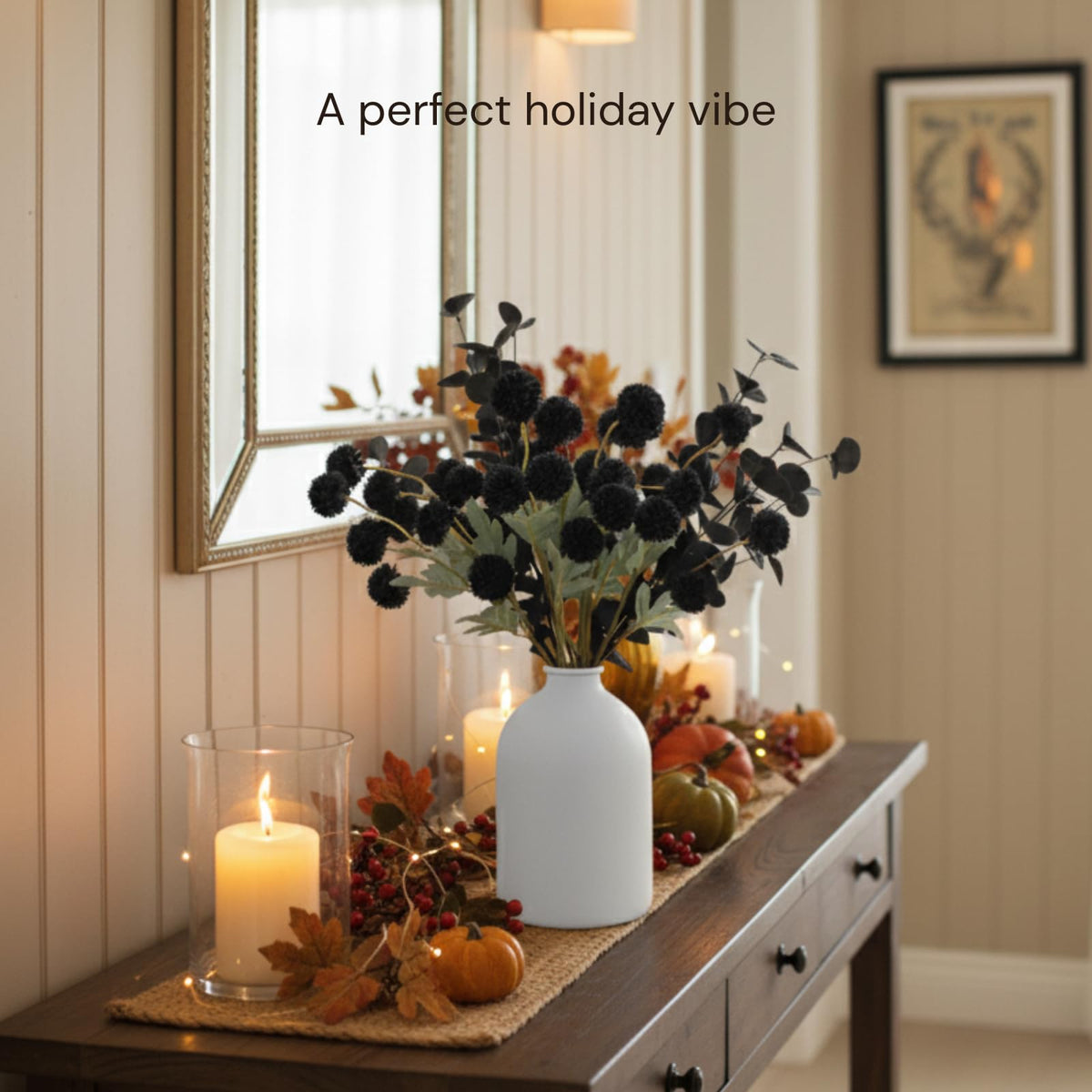RyddeligHome black eucalyptus stems add texture to DIY bouquets
