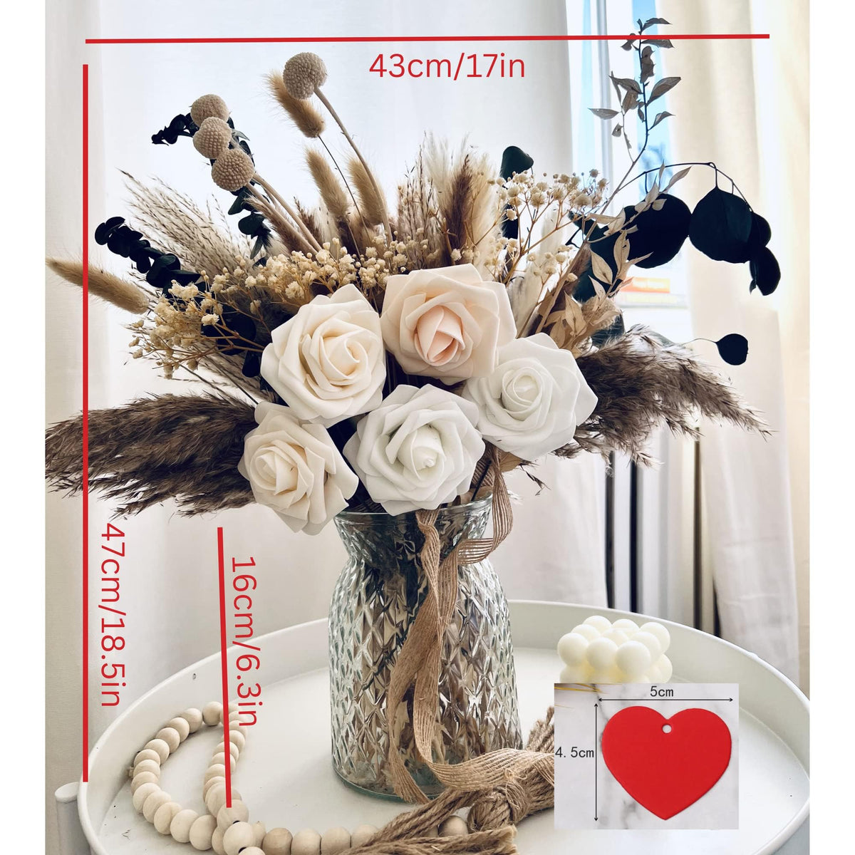 RyddeligHome dining-room table decor with artificial flowers for stylish presentation