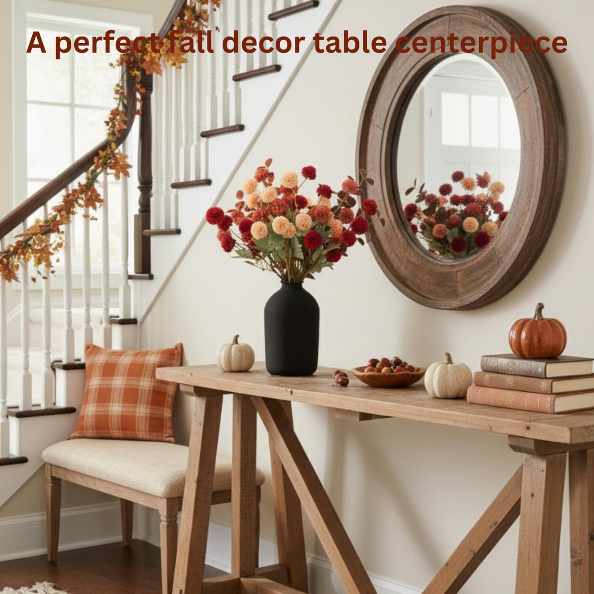RyddeligHome eucalyptus stems add greenery to fall arrangements