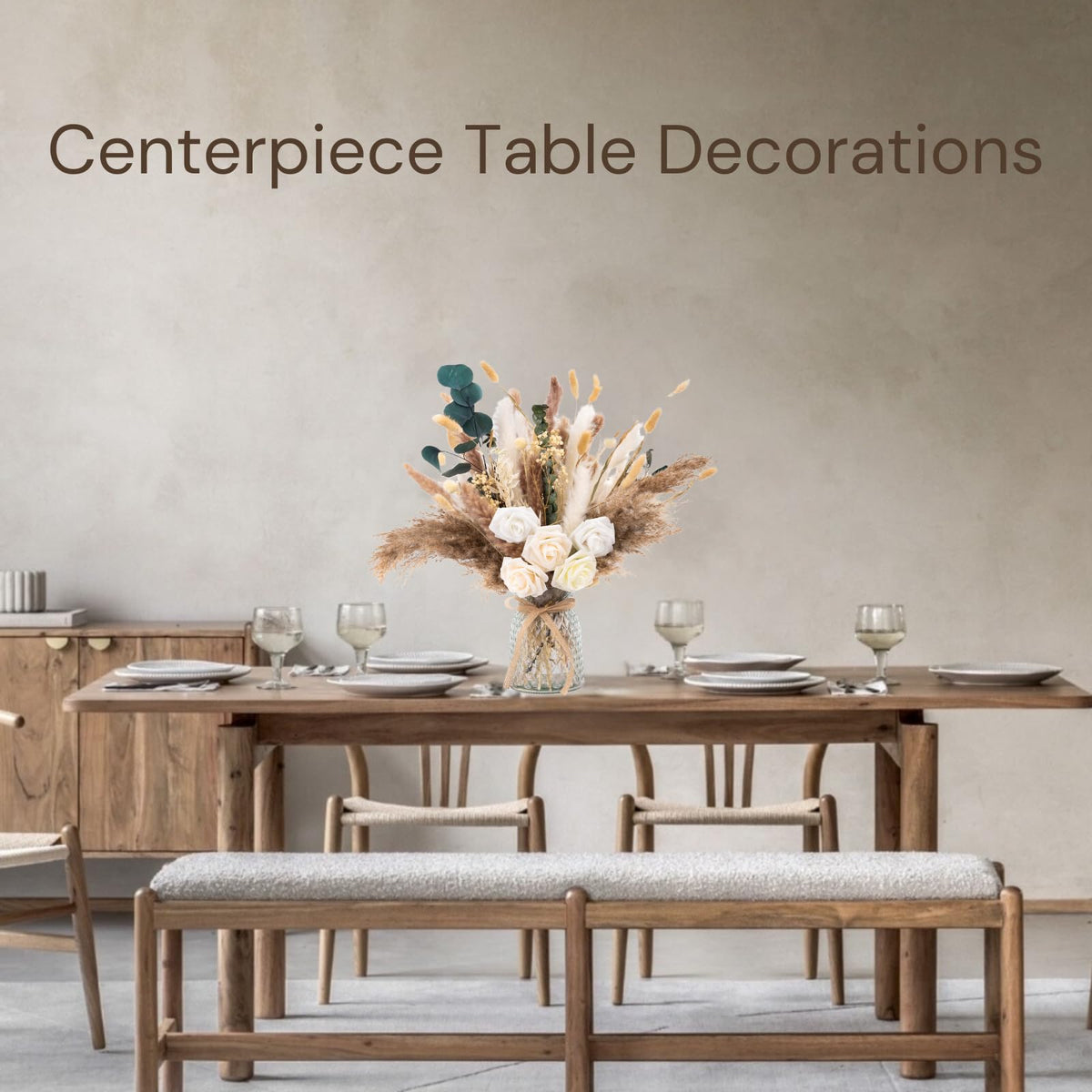 RyddeligHome floral centerpiece for coffee tables enhances ambient decor