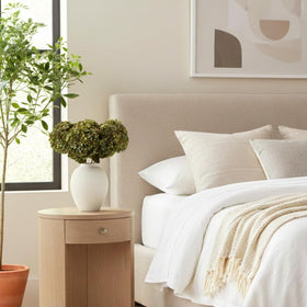 RyddeligHome vase on mantel display showing minimalist styling and sturdy presence