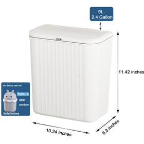 Ryhiac wall-mounted trash bin fits compact spaces and reduces clutter on counters.