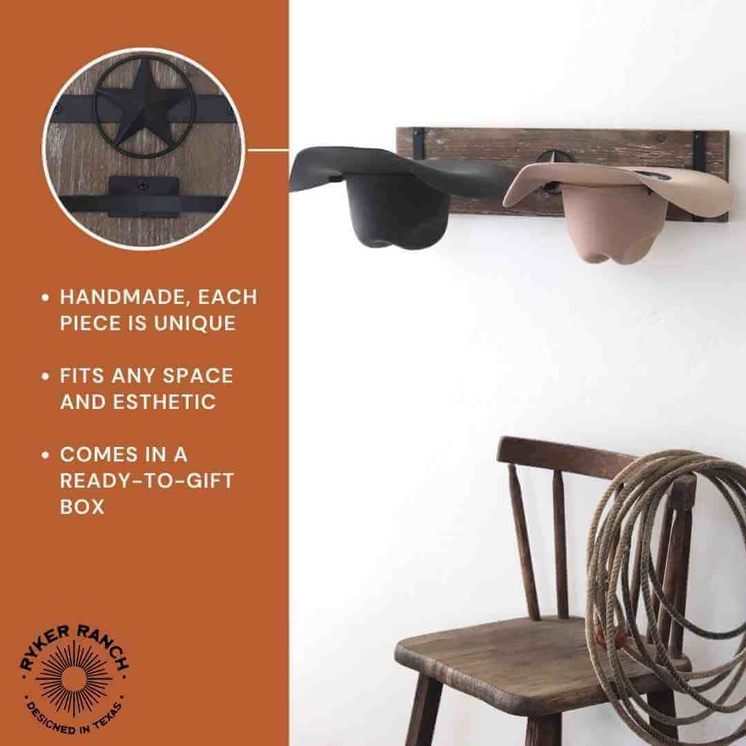 Ryker Ranch gift-ready packaging for the cowboy hat rack