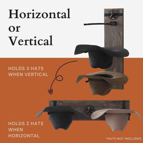 Ryker Ranch vertical hanging option holds up to three hats