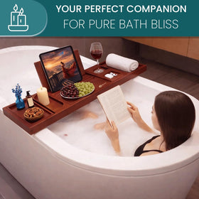 RYNEX spa-inspired design supports hands-free reading and relaxation.