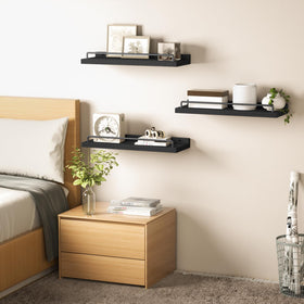 RYOFOBETTO shelves styled with plants.