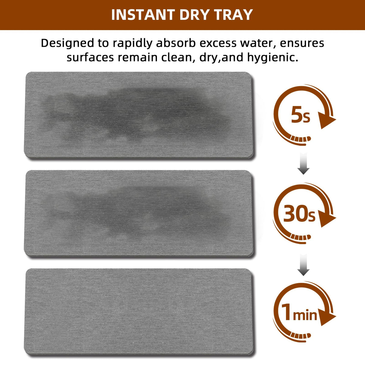 RYTOXILO anti-slip silicone pads stabilize the dispenser on any counter.