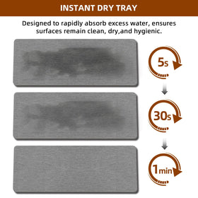 RYTOXILO anti-slip silicone pads stabilize the dispenser on any counter.