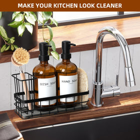 RYTOXILO loofah sponge included for gentle cleaning of dishes and surfaces.