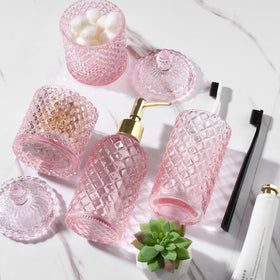 RYTOXILO pink bathroom organization for stylish daily routine.