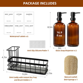 RYTOXILO sponge brush holder keeps counter tidy and utensils within reach.