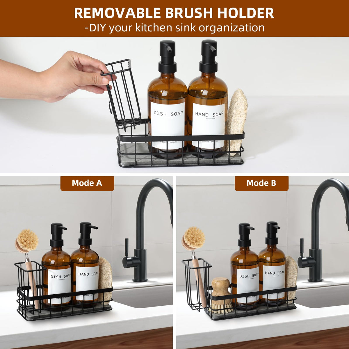 RYTOXILO waterproof label set helps distinguish hand and dish soap at a glance.