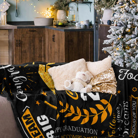 Ryubein graduation blanket versatile use for travel and home.