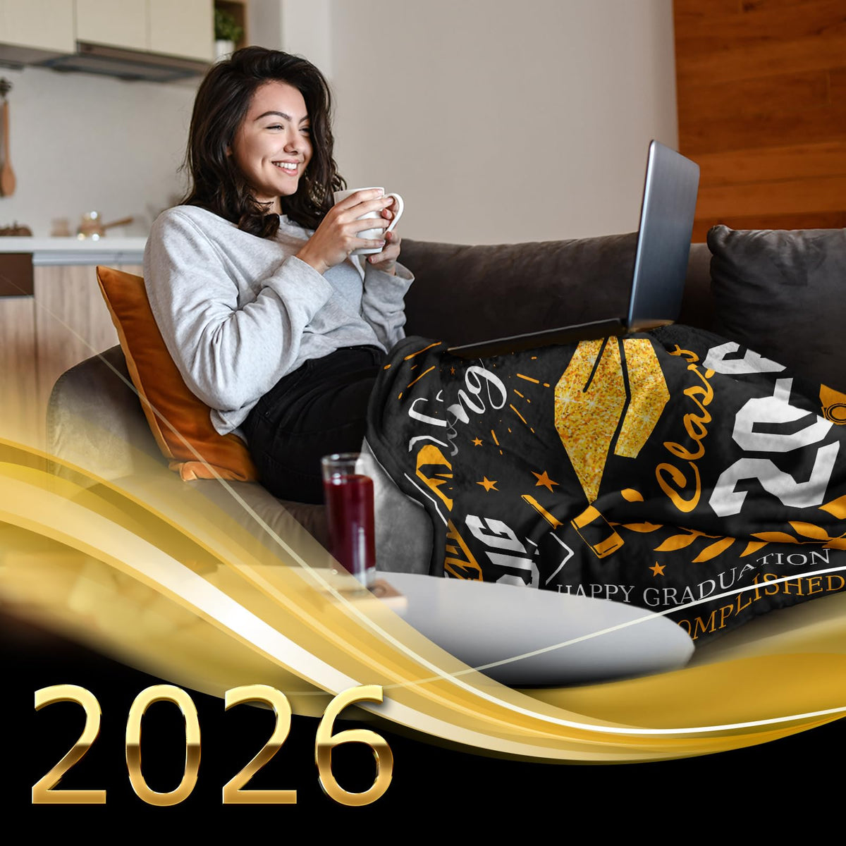 Ryubein graduation blanket soft fabric for comfortable warmth.