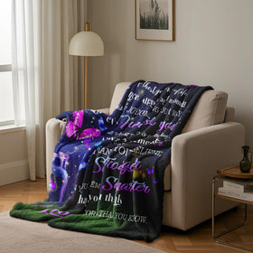 Ryubein Warm hug feel blanket used by the fireplace