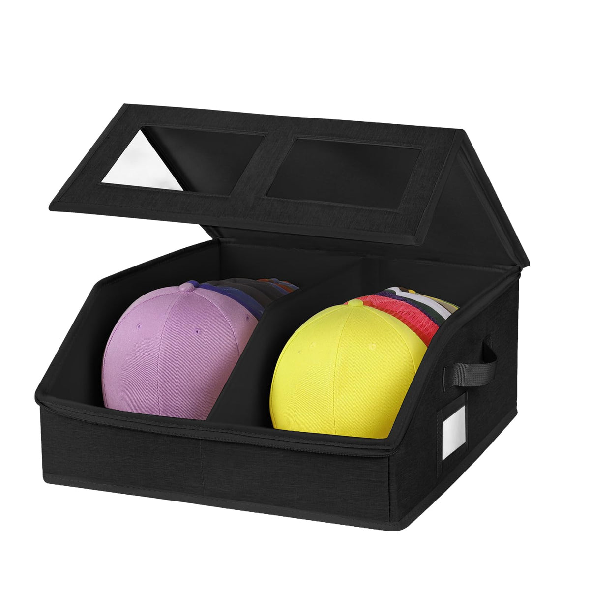 RZMAYIS hat storage with 24-cap capacity keeps caps organized and accessible.