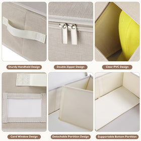 RZMAYIS hat storage 2-pack beige, travel-ready, keeps hats neat.