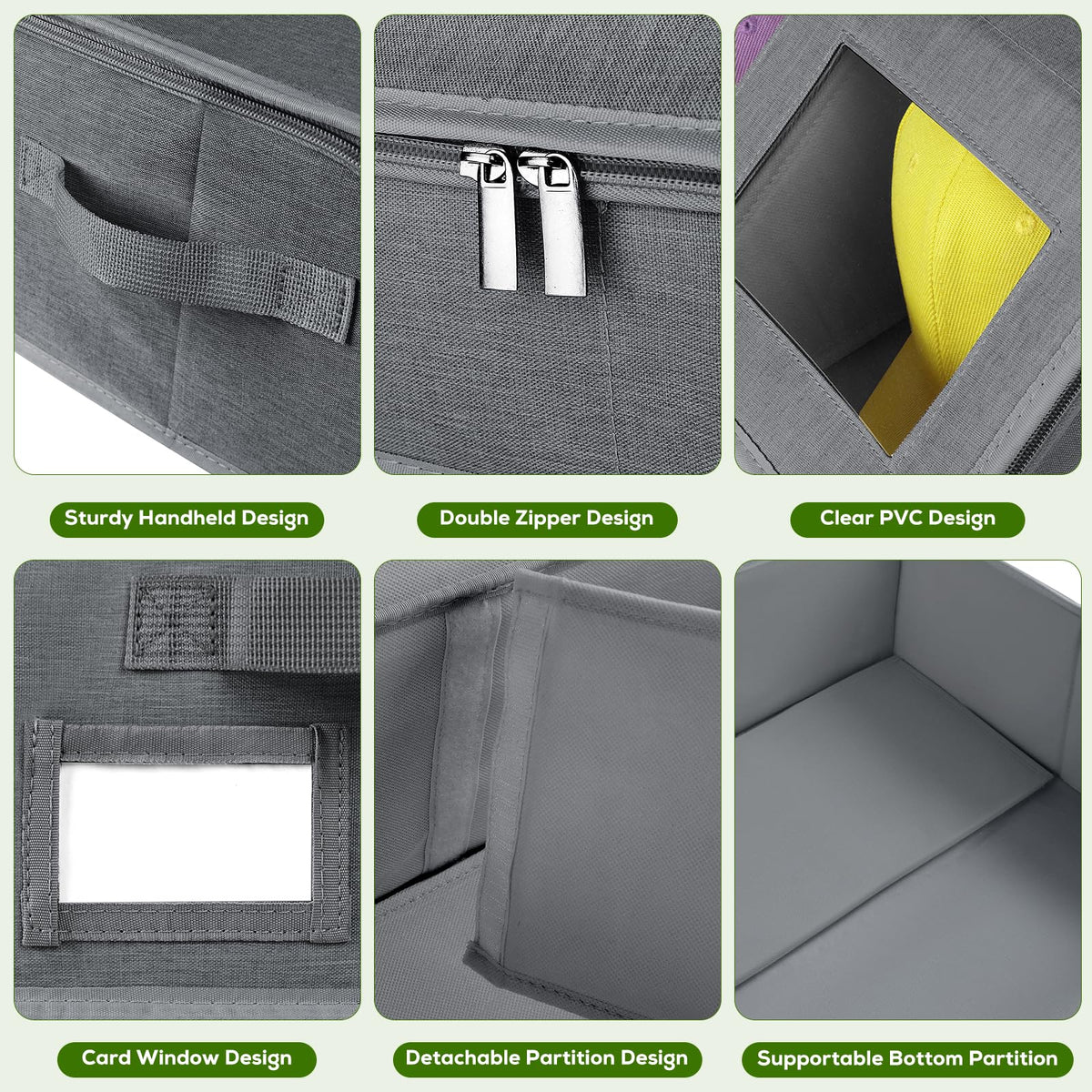 Fold-flat design saves closet space when boxes are empty and not in use