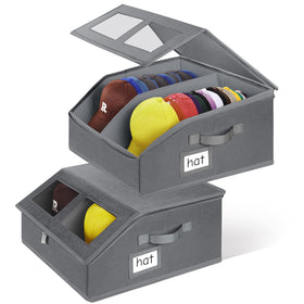 RZMAYIS hat storage 2Pack stackable design keeps caps organized and accessible