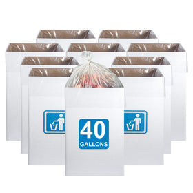 rzoixuur 40-gallon pop-up trash cans pack of 10 ready for events