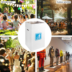 rzoixuur trash cans with side handle holes for easy carrying