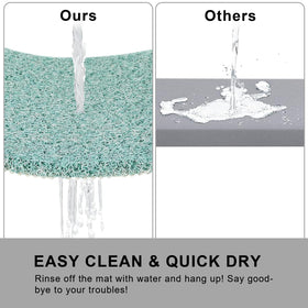 Rzoysia drainage holes prevent pooling and odors for quick drying.