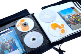 S·Lattye inside disc pockets provide scratch-free storage and quick access.