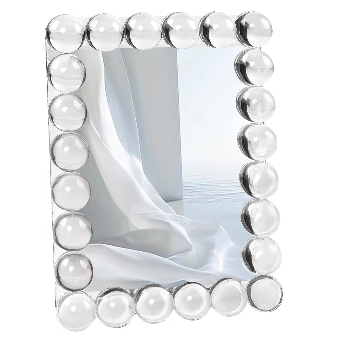 SAAEH SWWH crystal bubble frame stands elegantly on a desk for memories