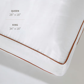 Saatva standard loft 4-5 inches ideal for back sleepers.