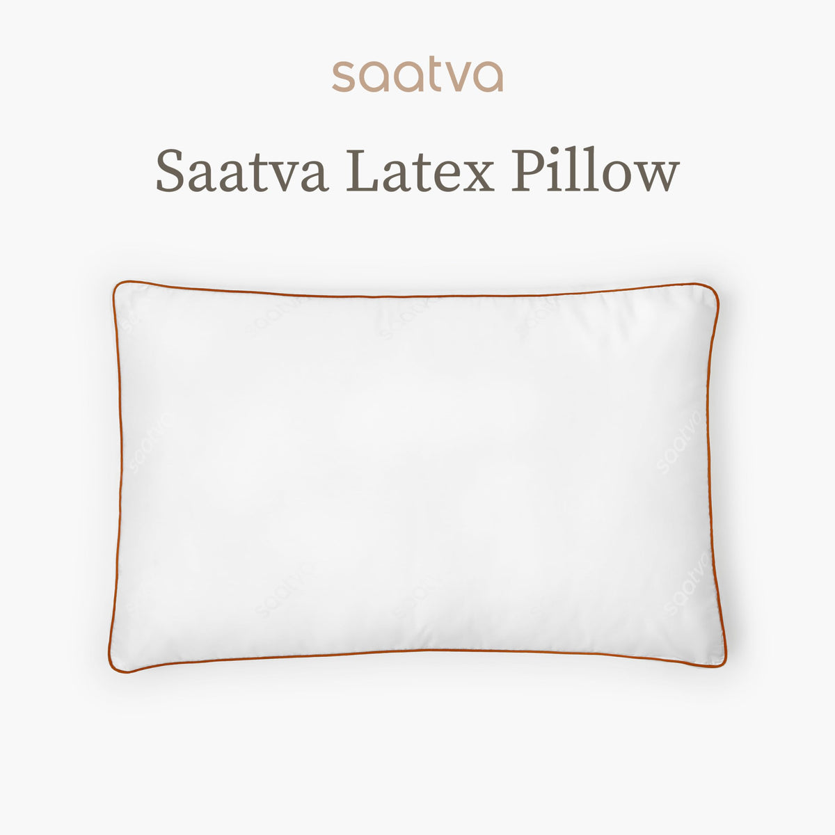 Saatva organic cotton cover closeup highlighting breathable hypoallergenic fabric.