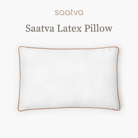 Saatva organic cotton cover closeup highlighting breathable hypoallergenic fabric.