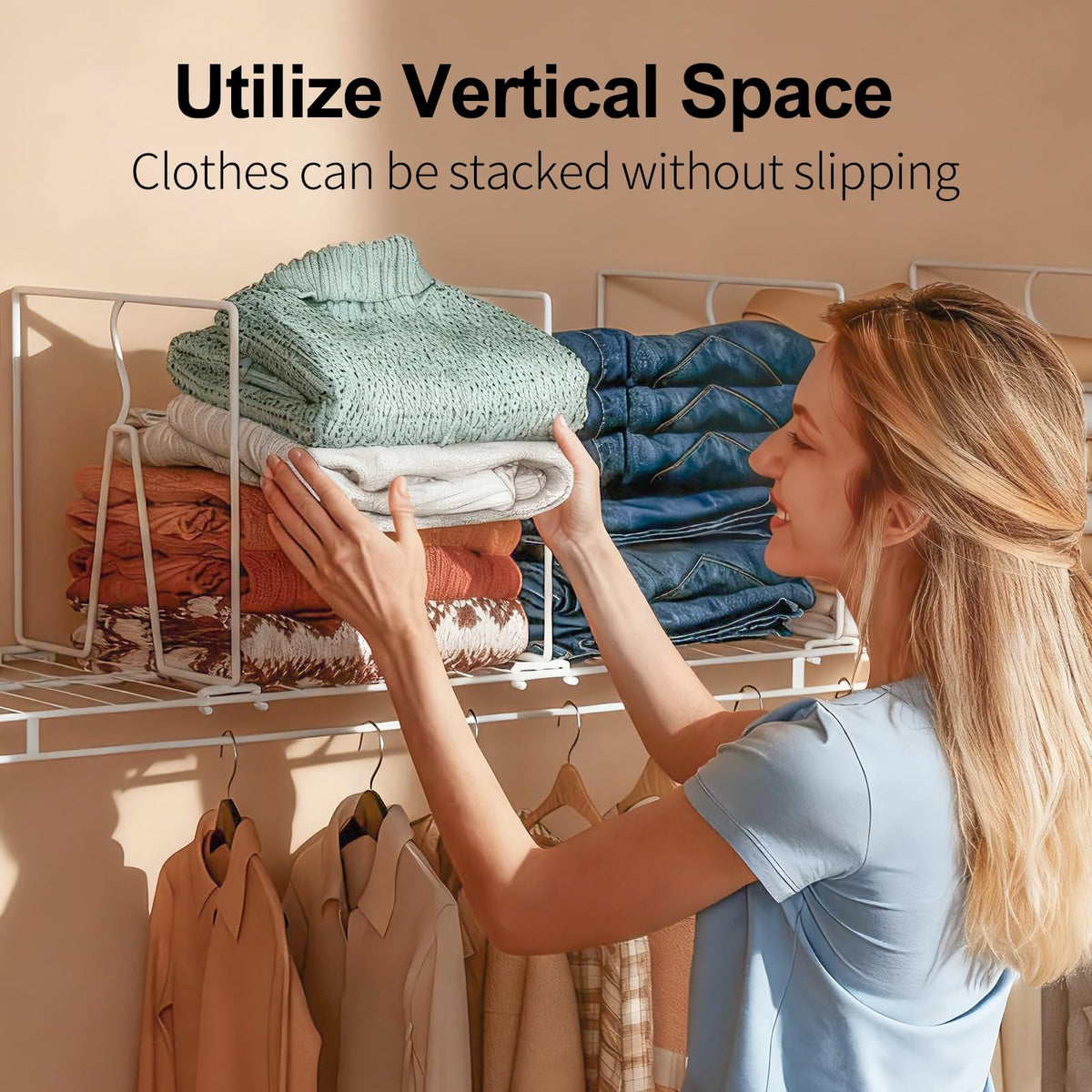 Saccik edge-wrapped dividers prevent snags on delicate fabrics.