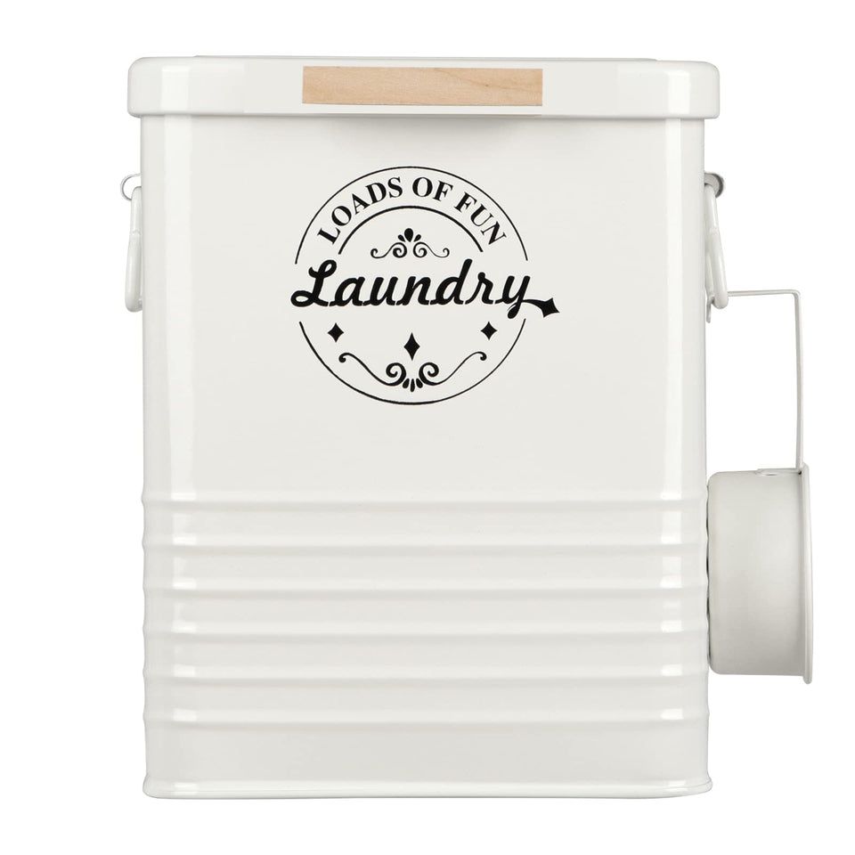 SACREDDAY powder container with lid for organized laundry storage and easy powder access