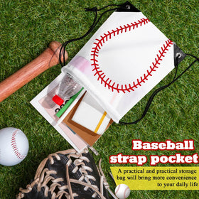 Sadnyy baseball drawstring bags polyester fabric close-up shows durable, easy-to-clean materials