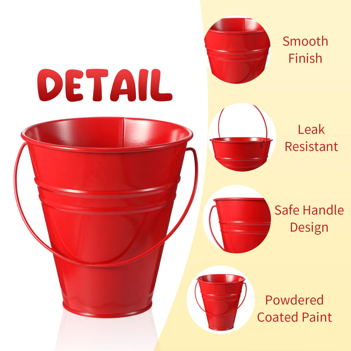 Sadnyy centerpiece buckets perfect for table decor and keepsakes.