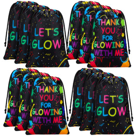 Sadnyy lets glow drawstring bags with neon patterns ready for party favors