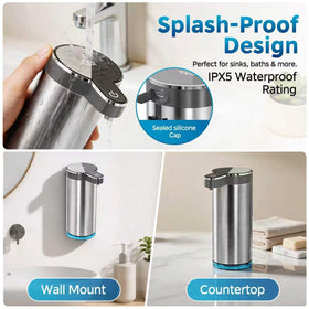Saertiloki wall-mount option shown saving counter space in a busy area.