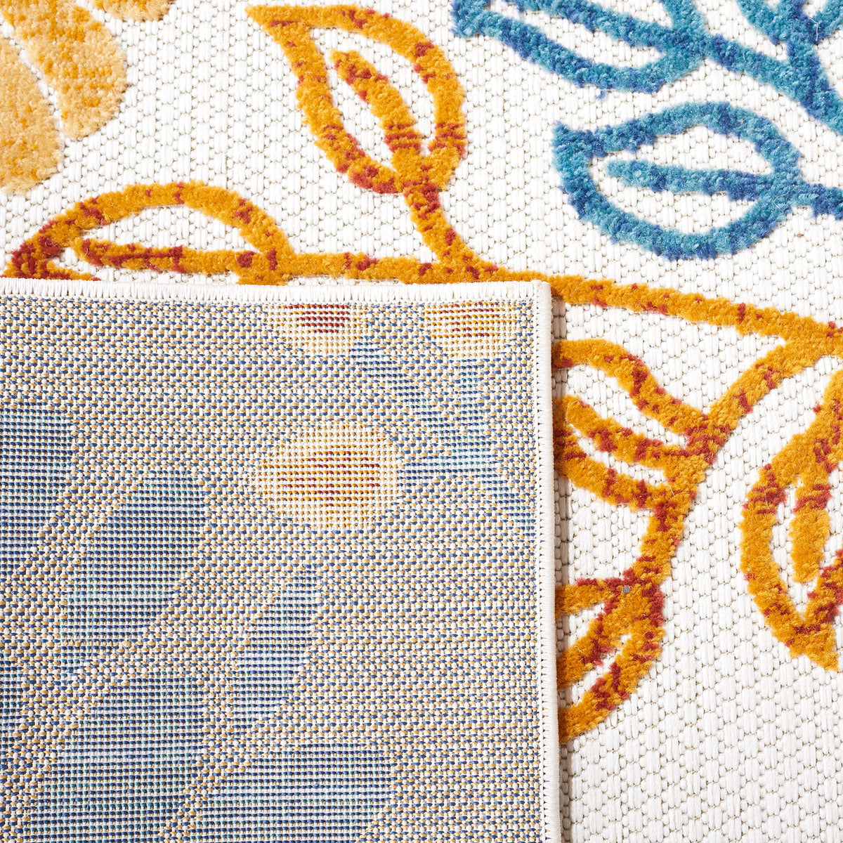Safavieh Cabana rug in a family-friendly outdoor space emphasizing kid and pet use