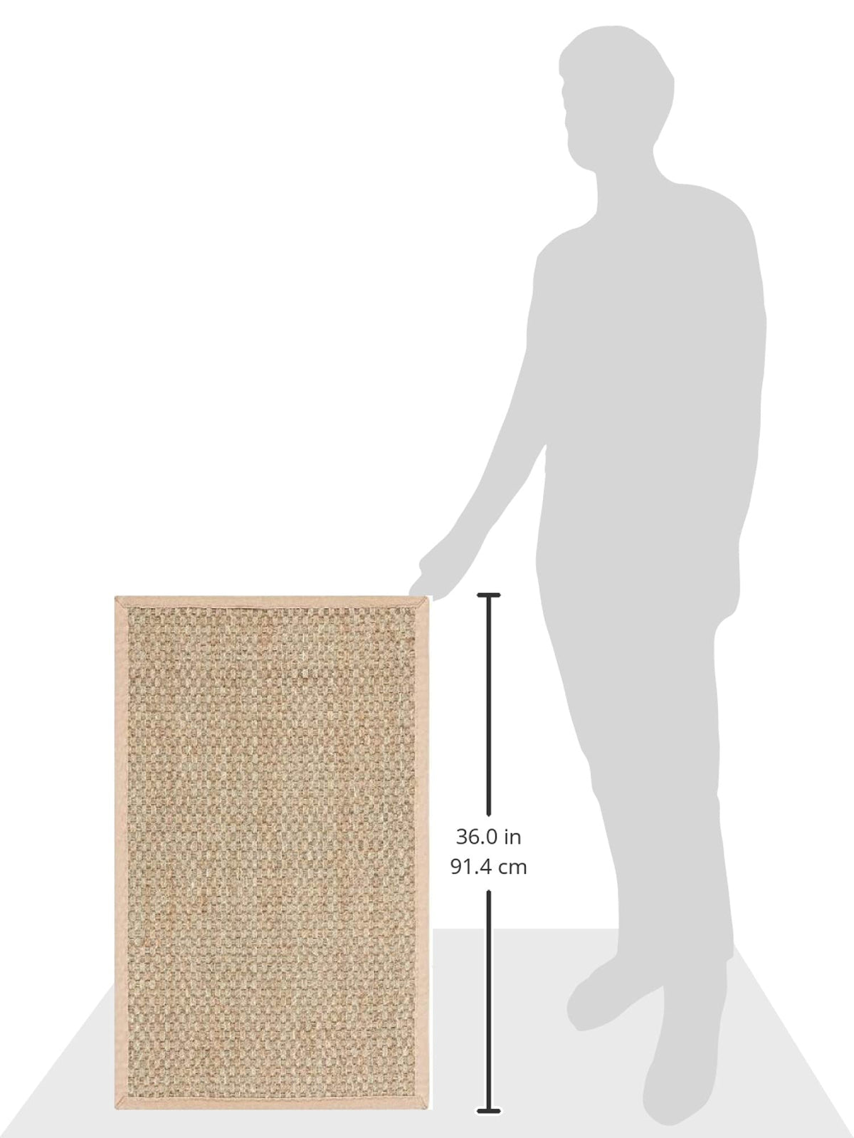 Safavieh NF114A fabric border detail delivers a clean, finished edge.
