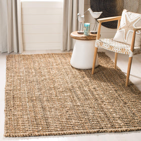 SAFAVIEH natural fiber rug texture closeup shows chunky weave and warmth